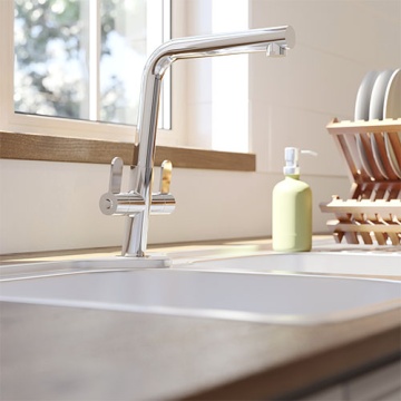 EIRLINE - Ida Dual Lever Kitchen Tap Chrome