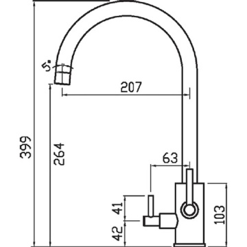 CLEARWATER - Stella Tri-Spa Chrome Filter Tap