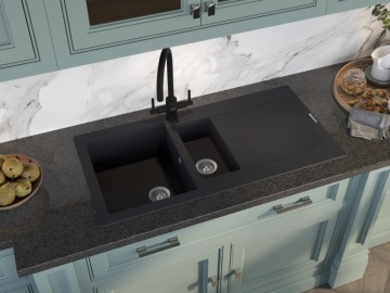 CLEARWATER - Stella Tri-Spa Black Filter Tap