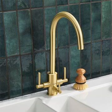 CLEARWATER - Stella Tri-Spa Satin Brass Filter Tap