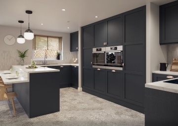 BALMORAL - Narrow Shaker PVC Collection - Indigo