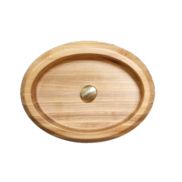 SVALL - Solid Lumber Ash Oval Washbasin Brass StopperSVALL - Solid Lumber Ash Oval Washbasin Brass Stopper