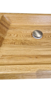 SVALL - Solid Lumber Oak Basin