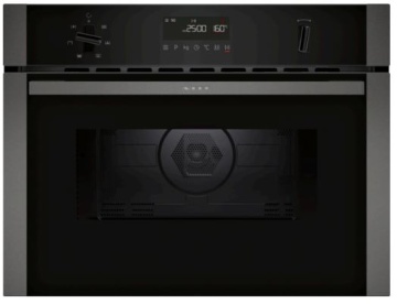 NEFF - N50 Built-in Oven B3ACE4AG3B & Built-in Microwave Oven C1AMG84G0B Graphite-Grey Pack