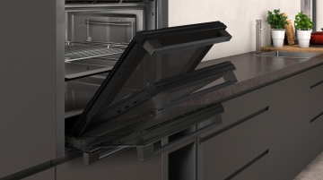 NEFF - N50 Built-in Oven B3ACE4AG3B & Built-in Microwave Oven C1AMG84G0B Graphite-Grey Pack