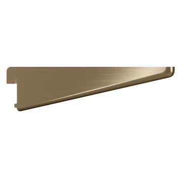 ROTHLEY - Shelving Bracket Antique Brass Twin Slot 370MM