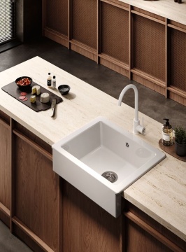 SANINDUSA - Apron Ceramic Sink White