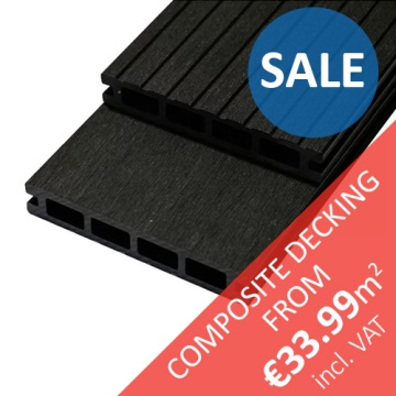 WPC CORFU "Anthracite" - Composite Hollow Decking