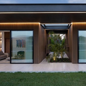 WPC Crete CoEx "Teak Brown" - Cube Composite Wall Cladding