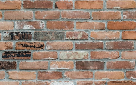 fake brick splashback