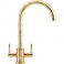 FRANKE - Krios J-Spout Slim Dual Lever Tap Brass