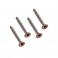 CRETE - CoEx "Cedar" Cladding Stainless Steel Coloured Head Screws Qty 100