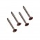 CRETE - CoEx "Teak Brown" Cladding Stainless Steel Coloured To Match Head Screws Qty 100
