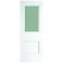 EUROPEAN WHITE - Paris 2 Panel Primed White Opal Lam Glass