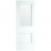 EUROPEAN WHITE - Paris 2 Panel Primed White Clear Glass