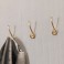 Modern Style Hat & Coat Hook Satin Brass NOY4002010