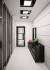 BELGRAVIA - Berkeley 3 Lite Clear Glass Premium Primed Black