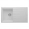 Composite Sink - Granite White Single Bowl & Single Drainer