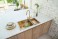 CAPLE - Mode175GD Undermount Inset Sink Gold and Stainless Steel