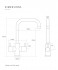 CAPLE - Zuben Quad Dual Lever Kitchen Tap Polished Chrome