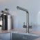 EIRLINE - Oda Dual Lever Kitchen Tap Brushed Chrome