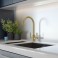 EIRLINE - Noa Dual Lever Kitchen Tap Brushed Brass