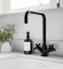 EIRLINE - Isak Cross Head Kitchen Tap Black
