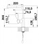 BLANCO LANORA-S - Pull Out Mixer Tap  Brushed Stainless Steel
