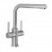 BLANCO - Lanora Brushed Stainless Steel Twin Tap