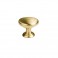Brushed Satin Brass Knob 32mm