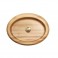 SVALL - Solid Lumber Ash Oval Washbasin Brass Stopper