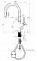 RUBINETA - Bona-33 PO Dim Grey Pull Out Spray J-Spout Tap