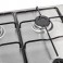 NORDMENDE - Gas Hob Enamel Pan Supports Stainless Steel 60CM