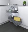 LE MANS - Corner Unit L/H Door Anthracite Base 600MM
