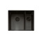 CAPLE - Mode3415RBS Inset or Undermount Sink Black Steel