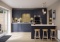 BALMORAL - Narrow Shaker PVC Collection - Navy Blue