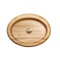 SVALL - Solid Lumber Ash Oval Washbasin Brass StopperSVALL - Solid Lumber Ash Oval Washbasin Brass Stopper