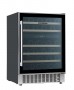 NORDMENDE - 60cm Free Standing Built In Wine Cooler 46 Bottle Dual Zone Slim Inox Frame