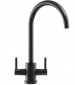 FRANKE - Krios J-Spout Slim Dual Lever Tap Matt Black