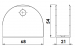 ALM - Cubicle Channel Brackets 17-21mm SAA