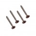 CRETE - CoEx "Teak Brown" Cladding Stainless Steel Coloured To Match Head Screws Qty 100