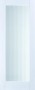 IONIC - 1 Pane Reeded Glass White Primed