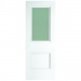 EUROPEAN WHITE - Paris 2 Panel Primed White Opal Lam Glass