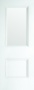 EUROPEAN WHITE - Paris 2 Panel Primed White Clear Glass