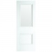 EUROPEAN WHITE - Paris 2 Panel Primed White Clear Glass
