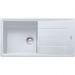 FRANKE - Basis Single Bowl Sink Reversible Fragranite Polar White