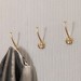 Modern Style Hat & Coat Hook Satin Brass NOY4002010