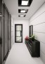 BELGRAVIA - Berkeley 3 Lite Clear Glass Premium Primed Black