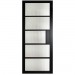 BELGRAVIA - Mayfair Premium Primed Black 5 Reeded Glass