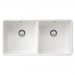 Ceramic Farmhouse Sink White Double Bowl 900mm